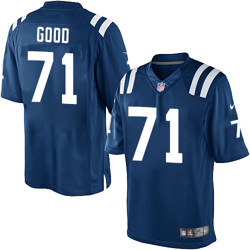 Men's Limited Denzelle Good Nike Jersey Royal Blue Home - #71 NFL Indianapolis Colts